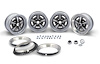 RDK403B Rally II Wheel Kit With Black Center Caps 15" X 7", Complete Set - image 1
