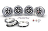 Rally II Wheel Kit Size: 15" X 7", with Red Center Caps - image 1
