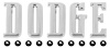 "DODGE" Hood Emblem Set for 1966 Dodge Charger, Coronet - image 1