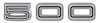 Quarter Panel Emblem 1967 Dodge Coronet 500 - "500" Letters - image 1