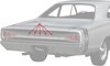 DODGE Tail Panel Emblem Letters 1968 Dodge Coronet (Except Wagon) - image 3