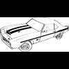 SK301 SYC Yenko Complete Stripe Set 1969 Camaro; Black; Officially Licensed! - image 3