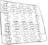 SS402 Bucket Seat Back Support Spring 1962-65 Impala, Bel Air, Nova; RH or LH; Each - image 1