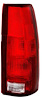 T111913 1988-02 Chevrolet, GMC GMT400 Pickup, SUV, 1999-00 Escalade; Tail Lamp Lens and Housing Assembly; With Bulb Holder Socke - image 1