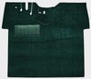 T1148113 1955-59 Chevy/GMC Truck; Carpet Kit; Full Floor; w/ Holes; Flat Floor; Cut & Sewn; Daytona; Dark Green - image 3