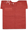 T1169402 1955-59 Chevy/GMC Truck; Carpet Kit; Full Floor; w/ Holes; Flat Floor; Cut & Sewn; Loop; Red - image 1