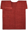 T1172102 1955-59 Chevrolet/GMC Truck; Full Floor Carpet Kit w/o Holes; Flat Floor; Cut & Sewn Loop; Red - image 1
