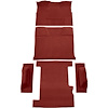 T1197902 1973-74 Chevrolet, GMC Suburban; 4-Door; Molded Carpet Kit; Loop; Standard Backing; Column Shift; Automatic; 2WD; Red - image 1