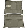 T1202444 1981-91 Chevrolet, GMC Pickup; Crew Cab; Molded Carpet Kit; Cut Pile; Standard Backing; Floor Shift; 4-Speed; 2WD; Sand - image 1