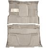 T1202468 1981-91 Chevrolet, GMC Pickup; Crew Cab; Molded Carpet Kit; Cut Pile; Standard Backing; Floor Shift; 4-Speed; 2WD; Silv - image 1