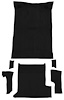 T1202801 1983-94 S10 Blazer/S15 Jimmy; 2-Door; Carpet Set; Passenger and Cargo Area; Molded; Standard Backing; Cutpile; Black - image 1
