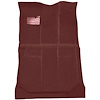 T1225415 1992-99 Chevrolet/GMC Suburban; Carpet Kit; Passenger Area; Die-Cut; Cut Pile; w/ Heat Vents; Standard Backing; Maroon - image 1