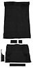T1244601 1995-05 Blazer/Jimmy; Mid-Size/2-Door; Carpet Kit; Complete; Molded; Standard Backing; Cutpile; Black - image 1
