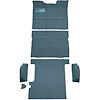 T1271784 1967-72 Chevrolet, GMC Suburban; 3-Door; Molded Carpet Kit; Loop; Standard Backing; Floor Shift; TH400; 4WD; Medium Blu - image 1