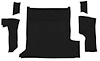 T1302001 1983-94 S10 Blazer/S15 Jimmy; 2-Door; Carpet Kit; Cargo Area; Molded; Cut Pile; Standard Backing; Black - image 1