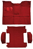 T1311202 1969-72 Blazer/Jimmy, CST Models, Carpet;, Cargo Area, 3-Piece Set,Standard Backing,; Loop, Red - image 1