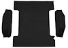 T1311501 1973-74 Blazer/Jimmy, Carpet;, Cargo Area, 3-Piece Set, Molded Wheel Well Covers, Standard Backing,; Loop,; Black - image 1