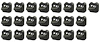 T1472 1962-66 Chevrolet Truck; Lower Bed Molding Clips; Short Bed; OE-Style; 22-Pieces - image 1