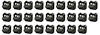 T1474 1962-66 Chevrolet Truck; Lower Bed Molding Clips; Long Bed; OE-Style; 26-Pieces - image 1