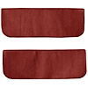 T1532102 1960-66 Chevrolet/GMC Truck; Carpet Door Panel Inserts; w/o Cardboard Backing; 2-Piece; Loop; Red - image 1