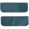 T1532104 1960-66 Chevrolet/GMC Truck; Carpet Door Panel Inserts; w/o Cardboard Backing; 2-Piece; Loop; Bright Blue - image 1