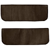 T1532171 1960-66 Chevrolet/GMC Truck; Carpet Door Panel Inserts; w/o Cardboard Backing; 2-Piece; Loop; Dark Brown - image 1