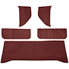 T1532215 1960-63 Chevrolet/GMC Truck; Carpet Accessory Kit; w/ Rear Cab Wall, Door & Kick Panels; Loop; Maroon - image 1