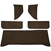 T1532271 1960-63 Chevrolet/GMC Truck; Carpet Accessory Kit; w/ Rear Cab Wall, Door & Kick Panels; Loop; Dark Brown - image 1