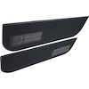 T1548401 1973-74 Chevrolet/GMC Truck; Carpet Door Panel Inserts; w/ Cardboard Backing; w/Vents; 2-Piece; Loop; Black - image 1