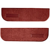 T1548402 1973-74 Chevrolet/GMC Truck; Carpet Door Panel Inserts; w/ Cardboard Backing; w/Vents; 2-Piece; Loop; Red - image 1