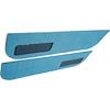 T1548484 1973-74 Chevrolet/GMC Truck; Carpet Door Panel Inserts; w/ Cardboard Backing; w/Vents; 2-Piece; Loop; Medium Blue - image 1
