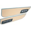 T1548484 1973-74 Chevrolet/GMC Truck; Carpet Door Panel Inserts; w/ Cardboard Backing; w/Vents; 2-Piece; Loop; Medium Blue - image 3