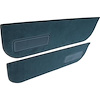 T1548612 1974-87 Chevrolet/GMC Truck; Carpet Door Panel Inserts; w/ Cardboard Backing; w/ Vents; 2-Piece; Cutpile; Dark Blue - image 1
