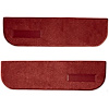 T1548621 1974-87 Chevrolet/GMC Truck; Carpet Door Panel Inserts; w/ Cardboard Backing; w/ Vents; 2-Piece; Cutpile; Oxblood - image 1
