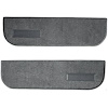 T1548647 1974-87 Chevrolet/GMC Truck; Carpet Door Panel Inserts; w/ Cardboard Backing; w/ Vents; 2-Piece; Cutpile; Dark Gray - image 1