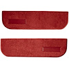 T1548654 1974-87 Chevrolet/GMC Truck; Carpet Door Panel Inserts; w/ Cardboard Backing; w/ Vents; 2-Piece; Cutpile; Dark Red / Ca - image 1