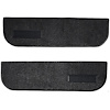 T1548657 1974-87 Chevrolet/GMC Truck; Carpet Door Panel Inserts; w/ Cardboard Backing; w/ Vents; 2-Piece; Cutpile; Charcoal - image 1