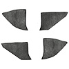 T1549035 1973-74 Chevrolet/GMC Truck; Carpet Kick Panel Inserts; w/o Cardboard Backing; Loop; Gunmetal Gray - image 1