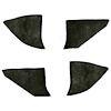 T1549038 1973-74 Chevrolet/GMC Truck; Carpet Kick Panel Inserts; w/o Cardboard Backing; Loop; Dark Olive Green - image 1