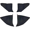 T1549101 1974-91 Chevrolet/GMC Truck; Carpet Kick Panel Inserts; w/o Cardboard Backing; Cutpile; Black - image 1