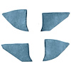 T1549103 1974-91 Chevrolet/GMC Truck; Carpet Kick Panel Inserts; w/o Cardboard Backing; Cutpile; Blue - image 1