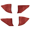 T1549121 1974-91 Chevrolet/GMC Truck; Carpet Kick Panel Inserts; w/o Cardboard Backing; Cutpile; Oxblood - image 1