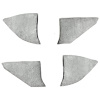T1549123 1974-91 Chevrolet/GMC Truck; Carpet Kick Panel Inserts; w/o Cardboard Backing; Cutpile; Silver - image 1
