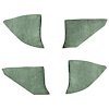 T1549148 1974-91 Chevrolet/GMC Truck; Carpet Kick Panel Inserts; w/o Cardboard Backing; Cutpile; Willow Green - image 1