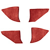 T1549154 1974-91 Chevrolet/GMC Truck; Carpet Kick Panel Inserts; w/o Cardboard Backing; Cutpile; Dark Red / Carmine - image 1