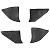 T1549157 1974-91 Chevrolet/GMC Truck; Carpet Kick Panel Inserts; w/o Cardboard Backing; Cutpile; Charcoal - image 1