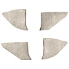 T1549168 1974-91 Chevrolet/GMC Truck; Carpet Kick Panel Inserts; w/o Cardboard Backing; Cutpile; Silver - image 1