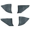 T1549176 1974-91 Chevrolet/GMC Truck; Carpet Kick Panel Inserts; w/o Cardboard Backing; Cutpile; Blue - image 1