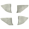 T1549192 1974-91 Chevrolet/GMC Truck; Carpet Kick Panel Inserts; w/o Cardboard Backing; Cutpile; Almond - image 1