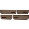 T1549218 1973-74 Chevrolet/GMC Suburban; Carpet Door Panel Inserts; w/Vents; w/ Cardboard Backing; 4-Piece; Loop; Dark Saddle - image 1